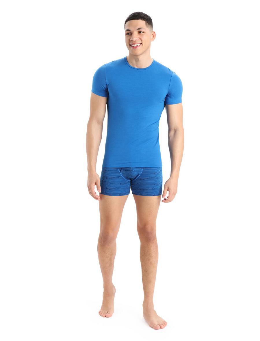 Icebreaker Merino Anatomica Boxers With Fly Férfi Fehérnemű Sötétkék | HU 1304SGLO